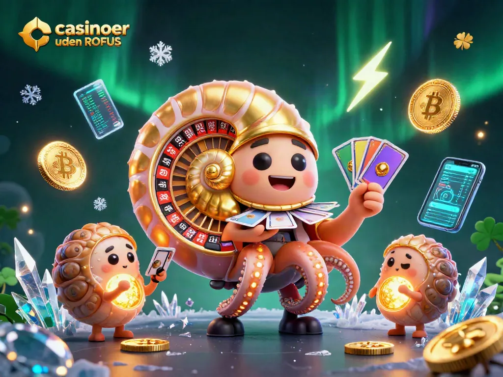 Engage with casinoer uden ROFUS through this vibrant 3D scene with dynamic gaming elements.