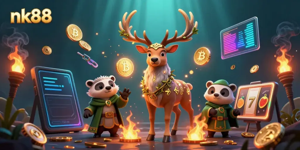 Experience thrilling gameplay with nk88's dynamic casino elements and enchanting characters.
